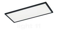 Helestra Rack, lámpara de techo LED, negro mate - rectangular