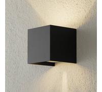 Helestra Siri 44 aplique para exterior arriba/abajo negro