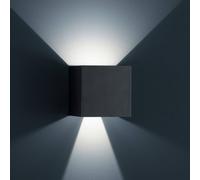 Helestra Siri 44 L aplique exterior up/down negro True