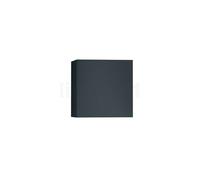 Helestra Siri, lámpara de pared LED, negro mate - cubo - 10 cm