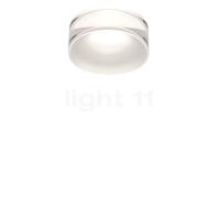 Helestra Ska, plafón empotrable LED, vidrio parcialmente satinado