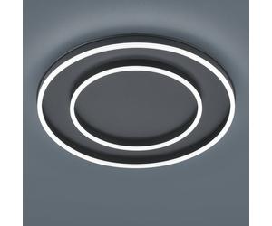 Helestra Sona plafón LED, negro, Ø 59 cm
