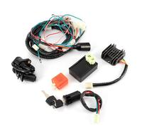 HELEVIA 1 juego de arnés de cableado eléctrico botón de encendido de verano llaves bobina carcasa de unidad CDI adecuado para CG12