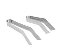 HELEVIA 2 Pinzas para Trasplante de Plantas de Acero Inoxidable, Resistentes Alicates para Trasplante de Jardinería con Empuñaduras Antideslizantes, para Reducir el Daño a las Raí