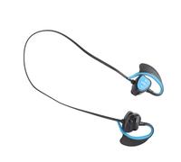 HELEVIA Auriculares para Natación, Bluetooth Inalámbricos IPX8, Resistentes Al Agua, con Cancelación de Ruido, Auriculares Deportivos con Mensaje de Voz Inteligente para Nadar, Surfear, (Azul)
