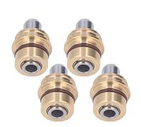 HELEVIA Botón de Palanca de Mando de 4 Piezas, Cabezal de Botón de Palanca de Mando de Excavadora de Acero de Aleación de Latón de Alta Dureza para Sany 60 Yuchai 60, Compatible con