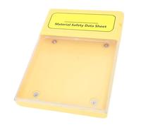 HELEVIA Caja de Almacenamiento de Documentos Visual, Estuche de Proyecto Portátil Transparente con Prueba de Agua a Prueba de Polvo, para Hojas de Datos de Seguridad de Archivos de