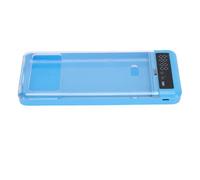 HELEVIA Caja de Bloqueo Portátil para Teléfono Móvil con Temporizador, Batería Integrada de 300 MAh, para un Trabajo Resistente y Gestión del Tiempo de Pantalla (Azul)