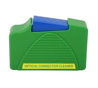 HELEVIA Caja de Limpieza de Fibra óptica, Limpiador de Fibra Liviano de Bolsillo con Material ABS para Conectores SC FC ST LC, 550 Tiempos de Limpieza 99 Efectos de (Verde)