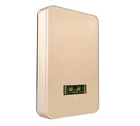 HELEVIA Calentador de Agua sin Tanque 8500W 220V Calentamiento | Ducha Eléctrica, Cuerpo Metálico Plástico, Uso en Baño Doméstico, Arranque a Baja Presión, Pantalla LED, Protección IPX4