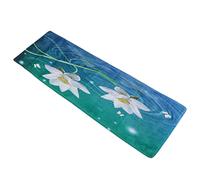 HELEVIA Camino de Baño, Práctico Antideslizante, Franela Transpirable, Suave, Cómoda, Exquisita Alfombra Decorativa, con Eliminación de Polvo Antideslizante para Cocina, Sala de Estar, (40 * 120cm)
