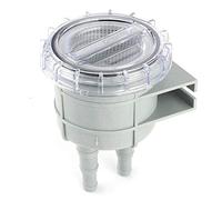 HELEVIA Colador de Líquido Marino, Filtro de Agua de Entrada de 4,3 Pulgadas, Limpiador Protector del Motor con Diseño de Interfaz Múltiple, Cubierta Transparente, Material ABS, Se