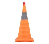 HELEVIA Cono de Tráfico, Cono de Carretera Plegable de 60 Cm de Ajustable con Luz de Advertencia, para Estacionamiento Área Pública Entrenamiento de Conductores de Emergencia Curso