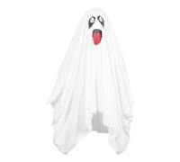 HELEVIA Disfraz de Halloween Ghost para Niños para Adultos, Nylon Scary Ghost Cloak, para Niños Cosplay Vestido de Fiesta de Halloween White (L 360ml 6.8x14.5cm / 2.7x5.7in)