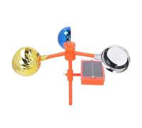 HELEVIA Disuasivo de Reflejos de Pájaros, Repelente de Sonido Visual Giratorio con Energía Solar con Reflexión de 360 Grados y Diseño a Prueba de Lluvia, para Uso en Exteriores en el