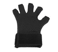 HELEVIA Guante de Hielo para Manos, Guante de Hielo de Gel de Compresión de Enfriamiento Reutilizable, para Aliviar las Articulaciones de la Muñeca, Compresa Fría y Caliente (Negro Talla M)