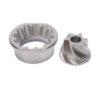 HELEVIA Juego de Fresas para Molinillo de café de 48 Mm, Repuesto de Fresas Cónicas para cafeteras de Acero Inoxidable, para Varias Máquinas de café, Mejor Consistencia