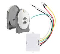 HELEVIA Kit de Control Remoto de Molinete Profesional con 2 Transmisores, Controlador de Ajuste de Interruptor Inalámbrico para Embarcaciones Marinas, Accesorio de Vela para Barcos