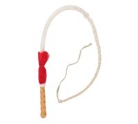HELEVIA Látigo de Cuero de Caballos, Mango de Madera, Resistente Al Látigo de Vaquero Multifuncional, Accesorios de Fotos, Control Preciso, para Carreras Deportivas Ecuestres