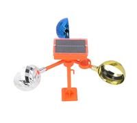 HELEVIA Los Pájaros Reflejan Disuasión, Espantapájaros Visual Giratorio con Energía Solar con Señales de Sonido y Espejos Impulsados por el Viento, para Jardines, Techos, Huertos,