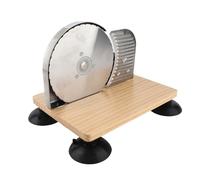 HELEVIA Máquina de Corte de Pan Manual, Herramienta Manual de Rebanamiento de Pan, Cortador de Corte de Pan de Espesor Ajustable con Manivela Manual, para Uso Comercial Casero