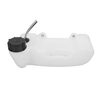 HELEVIA Mini Roller - Depósito de combustible, depósito de combustible para quad, color blanco, para ciclomotores Mini Dirt Bike, scooter, ATV, cortador de malas hierbas con tapa, se adapta a 2 trazos