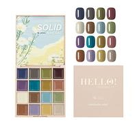 HELEVIA Paleta de Gel de Uñas de 16 Colores, Paleta de Esmalte de Gel Crema, Arte de Color de Uñas Gel Uv Luz Requerida Esmalte de Uñas de Acabado Brillante, para Manicura de (1#Wheat de pintura al