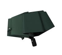 HELEVIA Paraguas Plegable, Paraguas de Viaje con Protección UV, 3 Pliegues, 8 Varillas con un Botón, Cierre Automático para Mujeres (verde oscuro)
