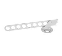 HELEVIA Perchero Plegable para Colgar en la Pared, Colgador de Ropa de Aleación de Zinc para Entrada de Cocina y Baño, con 6 Agujeros para Ahorrar Espacio (8 hoyos)