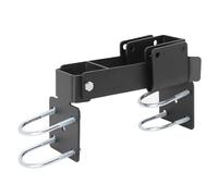 HELEVIA Pestillo de Compuerta de Enlace de Cadena, Pestillo de Puerta Doble de Brazo Fuerte de Acero Al Carbono, para Marco de Puerta de Tubo Redondo de 1.375 Pulgadas