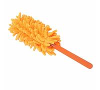 HELEVIA Plumero Telescópico con Cabezal de Microfibra de Chenilla Lavable, de Acero Inoxidable de 72 Cm para Limpieza del Hogar, Persianas, Ventiladores, Techos