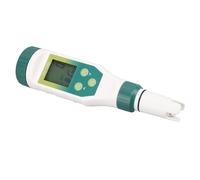 HELEVIA Probador de Calidad del Agua, Medidor de Temperatura 5 en 1 PH Salt TDS EC con Pantalla Múltiple para Piscinas, Agua Potable, Acuarios, Hidroponía