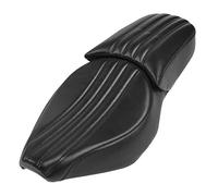 HELEVIA Reemplazo del Cojín del Asiento Trasero Delantero de la Motocicleta con Diseño de Humanización, Cuero Artificial y Esponja, Color Negro para Rebel CMX 300 (Fibra cruzada y fibra cruzada)