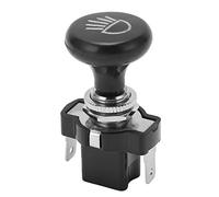 HELEVIA Reemplazo del Interruptor de los Faros del Automóvil del Club, Reemplazo Universal con 12V 15pp para Ezgo, Terminales de Cuchilla, Vástago de 3/8 Pulgadas, OEM Ref 4034, Tipo de