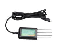 HELEVIA Sensor NPK de Suelo 8 en 1, IP68 a Prueba de Agua PH EC Detector de Temperatura y Humedad Probador de Nutrientes del Suelo, para Huerto de Granja de Jardín