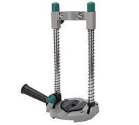 HELEVIA Soporte de Taladro Ajustable de Múltiples ángulos, Abrazadera Segura Universal para Perforación Eléctrica Manual, Guía de Acero de Aleación con Auxiliar, Utilizada para