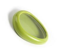 HELEVIA Soporte Transparente para Guardar Frutas y Verduras, para Frigorífico, Verduras y con Conservación de Alimentos Cortados, Organizador Portátil para Nevera para Cebolla, (Verde)