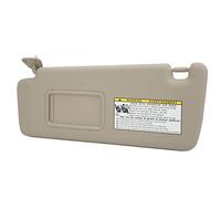 HELEVIA Sun Visor Reemplace el Lado del Conductor Izquierdo Asamblea de Visor del Sol Beige 74320 48260 A0 Reemplazo para Highlander 2004-2007, Instalación de Sun Visor, con Número de