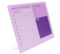 HELEVIA Tablero Planificador de Borrado en Seco Acrílico, Calendario de Escritorio para Hacer Lista con Soporte para Oficina, Hogar y Escuela (30 * 25cm)