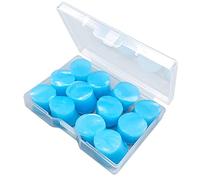 HELEVIA Tapones para los Oídos con Reducción de Ruido, Paquete de 12, Arcilla Especial Ultra Suave, Portátil, 0,3 Pulgadas (Azul)