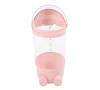 HELEVIA Tubo de Almacenamiento de Animales de Peluche con Luz, Organizador de Juguetes Transparente de Gran Capacidad para Juguetes de Peluche, Multifuncional para Dormitorio, Sala de (Rosa)