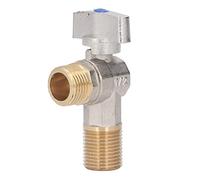 HELEVIA Válvula de Cierre en ángulo G1/2 Latón Gran Caudal Agua Fría y | Válvula Triangular, Construcción de Latón, Uso en Cocina y Baño, Suministro de Agua Fría y Caliente, Ajuste de Rosca G1/2,