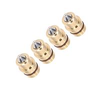 HELEVIA Válvula de Empuje de Palanca de Mando para Excavadora, Sellado de Goma, Construcción de Acero de Aleación de Latón, Juego de 4 Piezas, Resistencia a Altas Temperaturas, Fácil