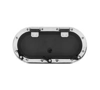 HELEVIA Ventana de Ojo de Buey para Barco de Acero Inoxidable, Ojo de Buey de Apertura Interior para Yate, 16 X 8 Pulgadas, Resistente a los Rayos, Diseño de Apertura hacia Adentro,