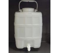 HELGUEFER - Bidon 20 Litros con Grifo Plástico | Bidon Reforzado Apto para Uso Alimentario, Reutilizable | Garrafa Agua con Cierre Hermético, Cómoda, Fácil de Usar | Para Camping o Cocina