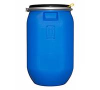 HELGUEFER - Bidon 60L Azul con Cierre Ballesta | Garrafa Plastico PEHD | Uso Alimentario y ADR | Bidón de Agua Óptimo, Fácil de Usar, Cierre Hermético | Garrafa Resistente y Apilable