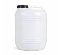 HELGUEFER - Bidon Agua 25L Boca Ancha Redondo| Deposito Agua de Plástico PEHD | Apto Uso Alimentario | Bidon Robusto y Duradero | Contenedor con Gran Capacidad y Facil Llenado
