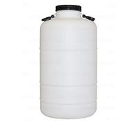 HELGUEFER - Bidon Agua 50L Boca Ancha | Deposito Agua PEHD Apto Uso Alimentario y ADR | Tapa con Obturador y Dos Asas Laterales | Bidon Reutilizable y Facil Llenado