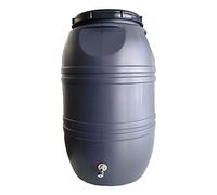 Helguefer - Bidon con Grifo Metálico | Bidón Agua 220 litros Apto para Uso Alimentario y ADR | Tapa con Cierre Hermético | Polietileno (PEHD), Resistente, Seguro, Estable