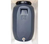 Helguefer - Bidon con Grifo Metálico | Bidón Agua 60 litros Tapa Rosca Apto para Uso Alimentario y ADR | Tapa con Cierre Hermético | Polietileno (PEHD), Resistente, Seguro, Estable